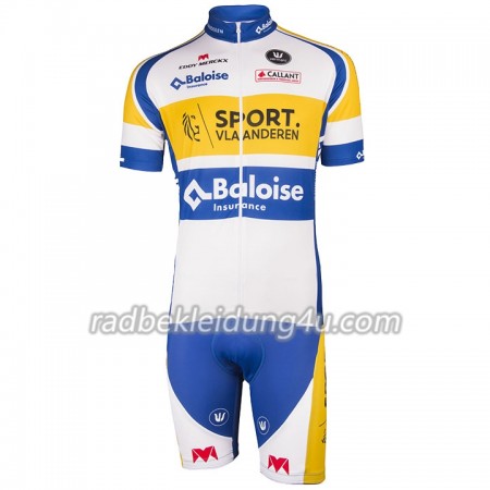 Set Kurzarmtrikot + Trägerhose 2018 Sport Vlaanderen-Baloise N001 